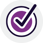 Checkmark icon in color.