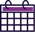 Calendar icon in color.